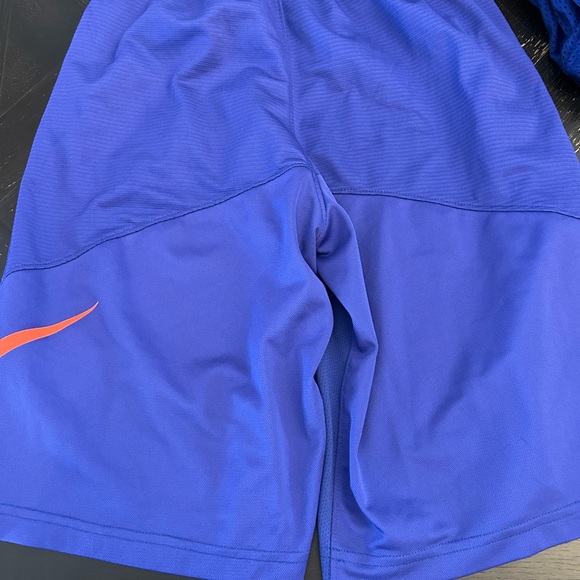 Nike Kids Mesh Shorts in Blue and Yellow - Picture 3 of 16